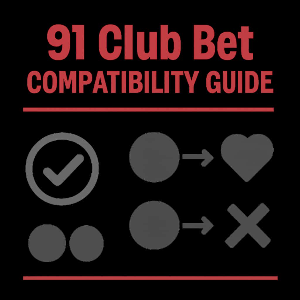 Illustration supporting the 91 Club Bet Compatibility Guide.