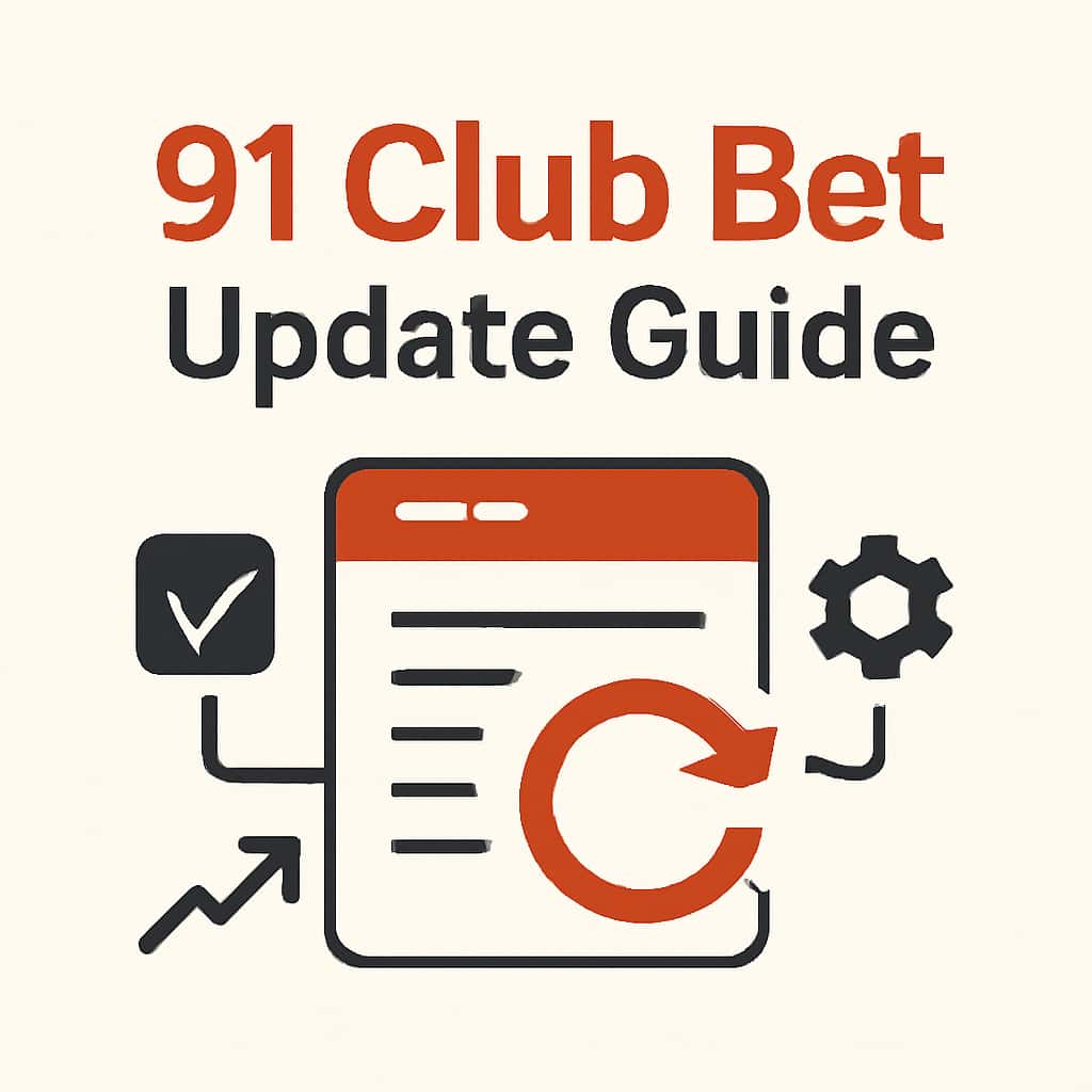 Illustration about the update process for the 91 Club Bet application.