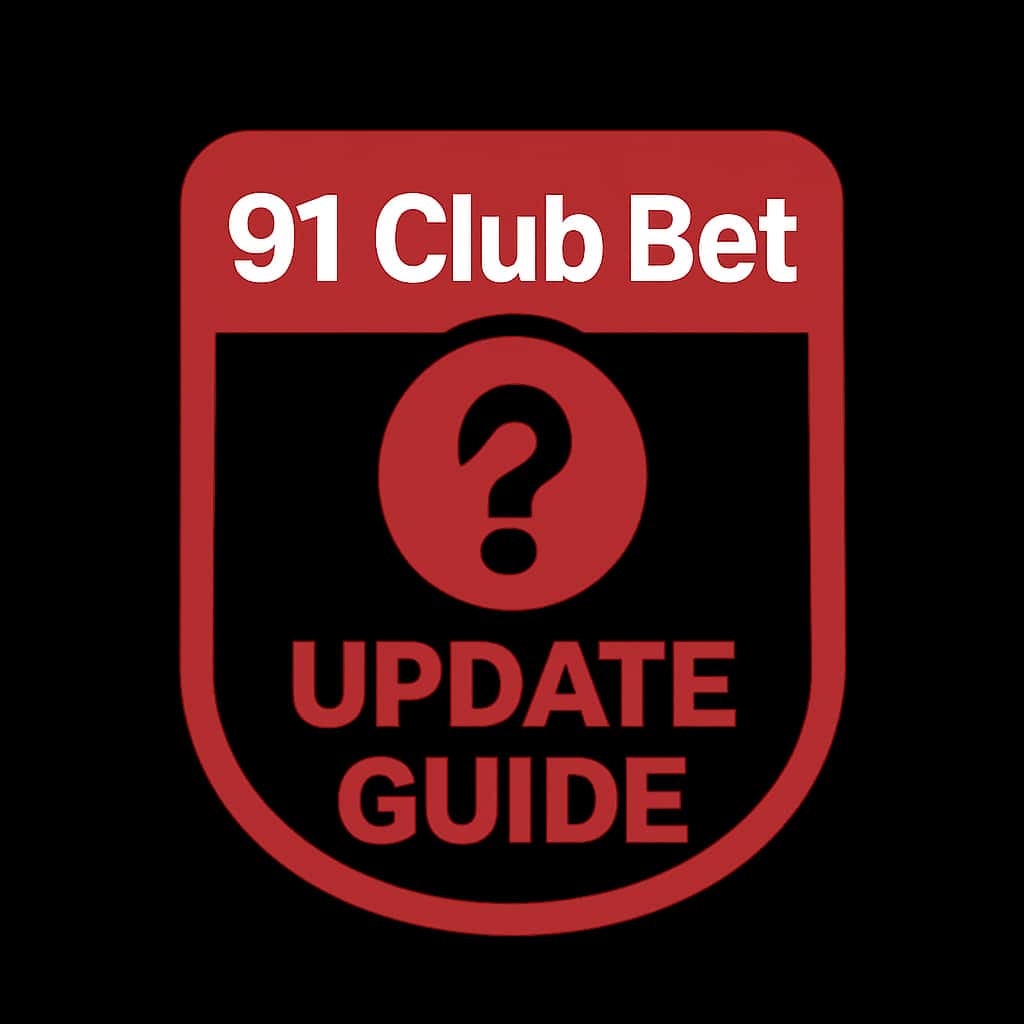 Icon reflecting the 91 Club Bet Update Guide.
