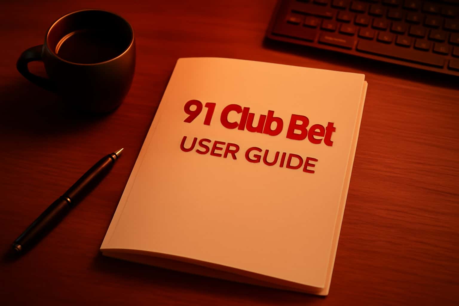 A modern informational scene showcasing the 91 Club Bet User Guide.