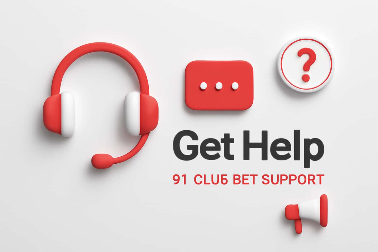 Get Help - 91 Club Bet Support Interface