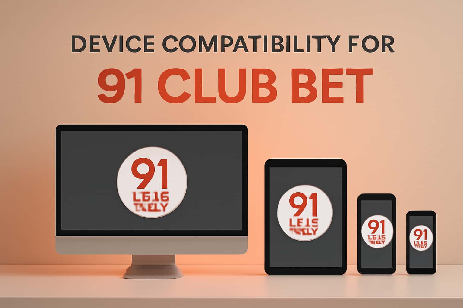 Image illustrating device compatibility for 91 Club Bet app