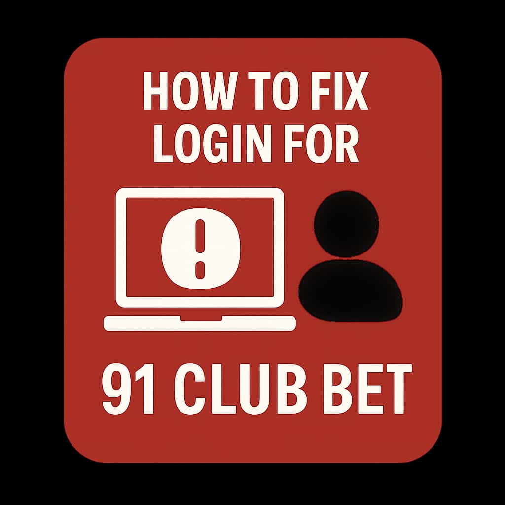 Icon illustrating assistance for the 91 Club Bet login process.