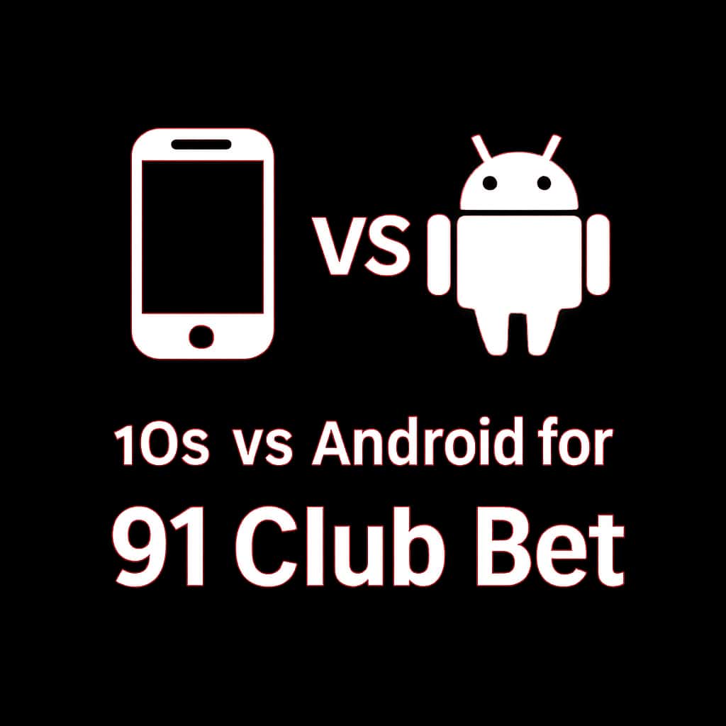 An icon depicting iOS vs Android for 91 Club Bet.
